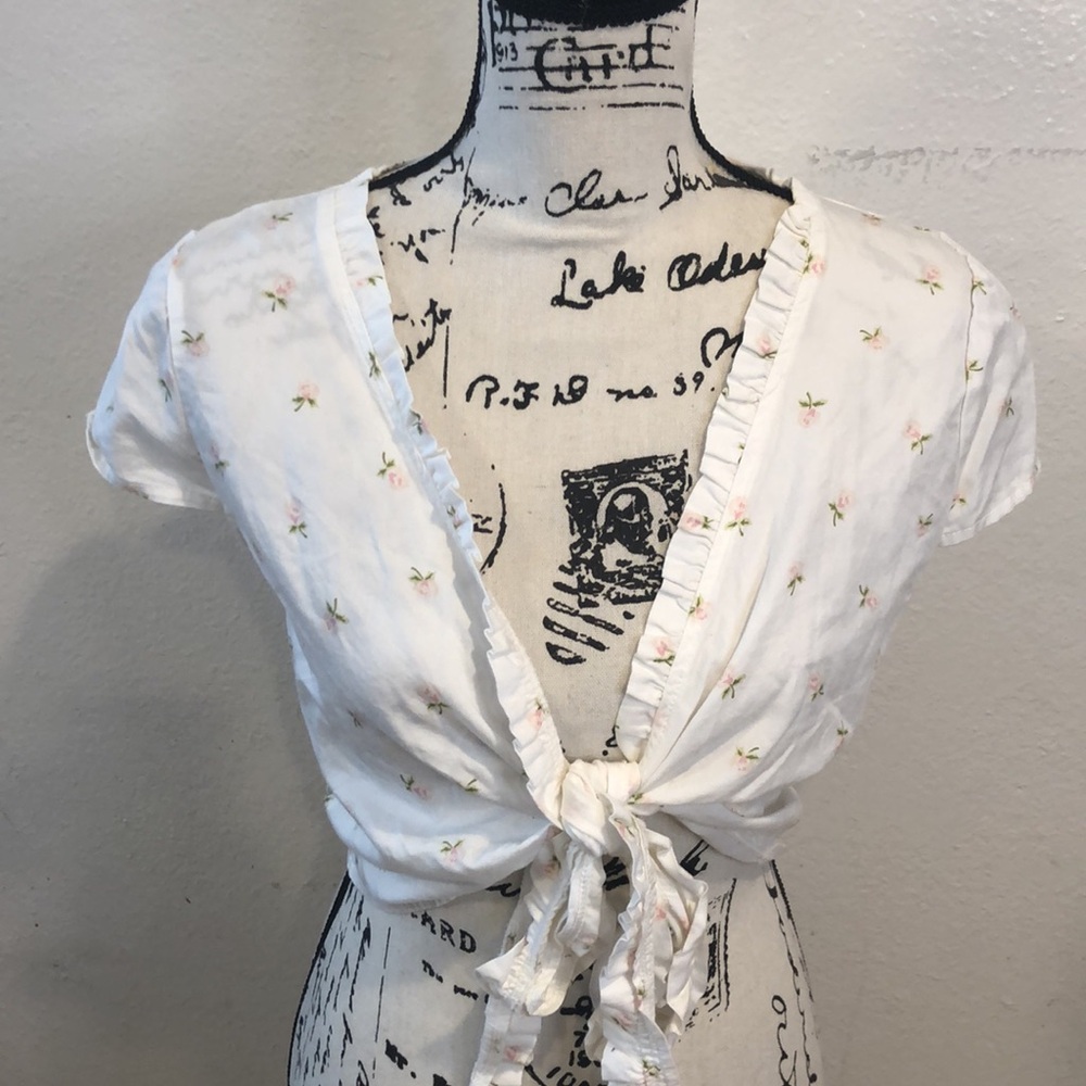 Brandy Melville tie front top - Picture 2 of 11